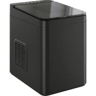 HOMCOM Countertop Ice Maker Machine Self-Cleaning Compact Ice Machine with Ice Scoop and Basket Black