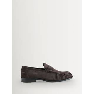 Walk London Walk London Brown Riva Rouched Loafers - EU 41 (UK 7)