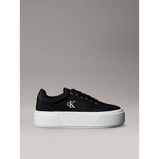 Calvin Klein  Leather Signature Logo Platform Trainers