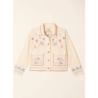 Fat Face FatFace Cream Shells Embroidered Jacket