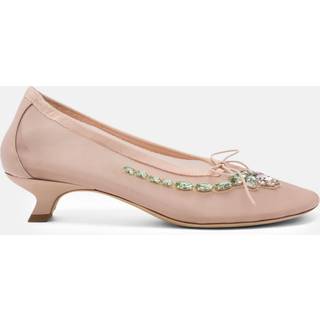 Simone Rocha Mesh Upper Heel — Beige