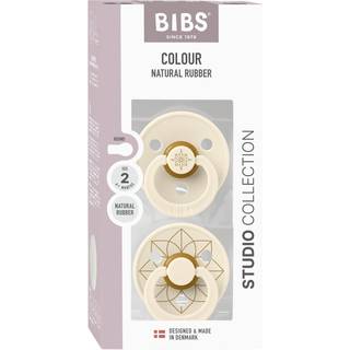 BIBS - Pacifier Studio Colour - Ivory Gold - Size 2 - Klar til levering - Ivory / Ivory