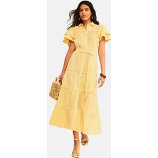 Love & Roses Love & Roses bomulds Midi kjole med Ric Rac-kant - EU 36 (UK 8)