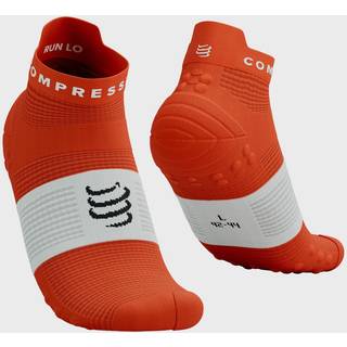 Compressport Pro Racing v4.0 Run Low Socks Red White, Size T2