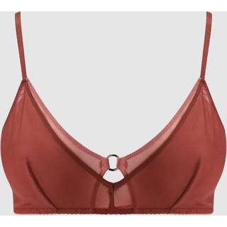 Understatement | Mesh Double Triangle Bralette - Rust.
