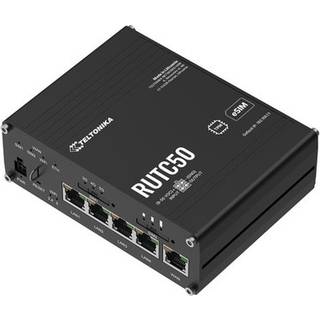 Teltonika RUTC50 - wireless router - WWAN - Wi-Fi 6 - 3G 4G 5G - DIN rail mountable wall-mountable surface-mountable - Wireless router Wi-Fi 6