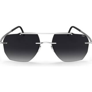 Silhouette Rincon Rimless 8746/75 7000 56 Solbriller Mænd Silver - Rhodium Silver - 56mm