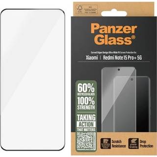 Xiaomi Redmi Note 15 Pro+ (Plus) PanzerGlass Skærmbeskyttelsesglas - Ultra Wide Fit - Gennemsigtig