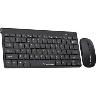 Wozinsky Trådløst tastatur + kompakt mus - svart (engelsk tastatur).