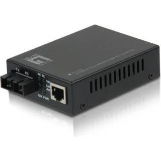 LevelOne FVT-2001 netværksomformer til medie 100 Mbit/s 1310 nm Multitilstand Sort
