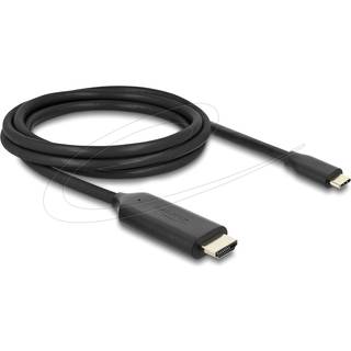 DeLOCK 80599 videokabel adapter 2 m USB Type-C HDMI Sort