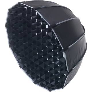 Softbox med raster, Ø65cm - Passer til 200W og 300W projektør til foto og video, Sort