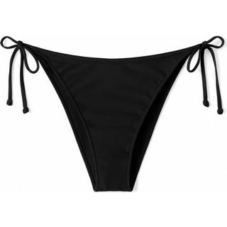 Hurley Women's Ribbon Regular Fit Solid Color Reversible Bikini-trusser Damer størrelse S farve sort