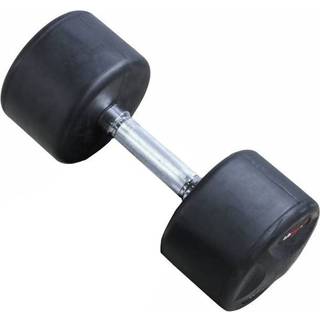 Lifemaxx fast håndvægt 6 kg - Rund håndvægt med riflet greb - Lavet i støbejern beklædt med gummi - Til crossfit og styrketræning