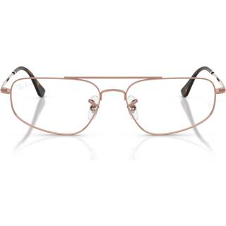 Ray - Ban Unisex Ray - Ban RX6550 2943 Optiske stel Metal Bronze Transparent Geometrisk Normal