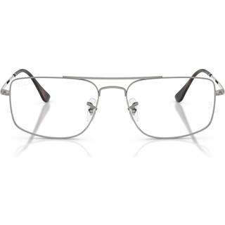 Ray - Ban Unisex Ray - Ban RX6579 RX6579 2502 Optiske stel Metal Grå Transparent Firkantet Normal
