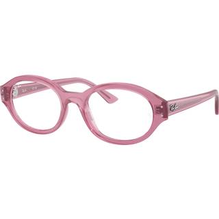 Ray - Ban Unisex Ray - Ban RX7257 SHILO 8435 Optiske stel Injiceret Rosa Transparent Rund Normal