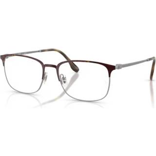 Ray - Ban Unisex Ray - Ban RX6494 3223 Optiske stel Metal Grå Transparent Pillow Normal