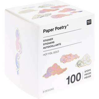 Rico Design Paper Poetry Sticker auf Rolle Wolken