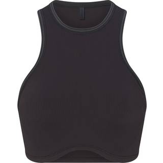 SKIMS Racer Front Bra | Black | Medium | NikeSKIMS Ribbed Seamless