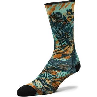 Smartwool Bike Zero Cushion Rugged Ride Print Crew Cykelsokker størrelse 42-45 farve kulørt