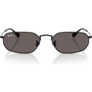 Ray - Ban Unisex Ray - Ban RB3947 002/B1 Solbriller Metal Sort Grå Geometrisk Normal