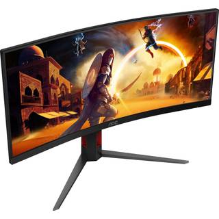 AOC G4 CU34G4 computerskærm 86,4 cm (34") 3440 x 1440 pixel Wide Quad HD LED Sort, Rød