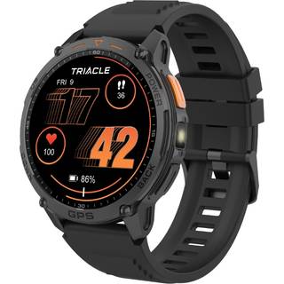 Triacle Rival Two sportsur, sort.