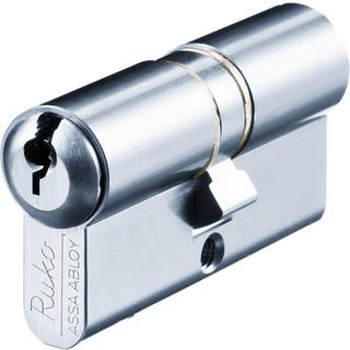 Assa Abloy Ruko cylinder RG1620 Rustfrit look +25 +40 Supplerings cylinder