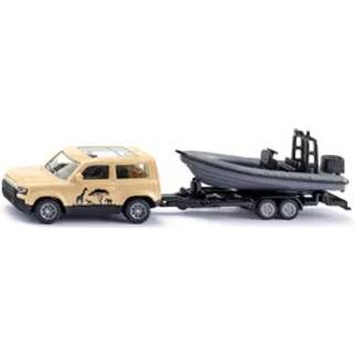 Siku Land Rover Defender Safari med Bådtrailer Modelbil - 3+år