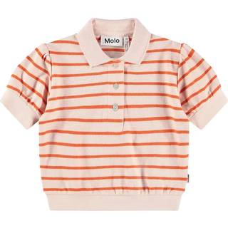 Molo Polo Raki de piqué de algodón a rayas - naranja - Y 4