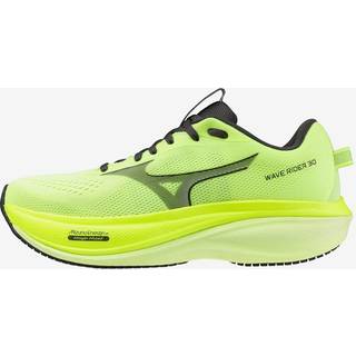 Mizuno Wave Rider 30 Neutral running shoe Men - neon yellow, black, Size 10