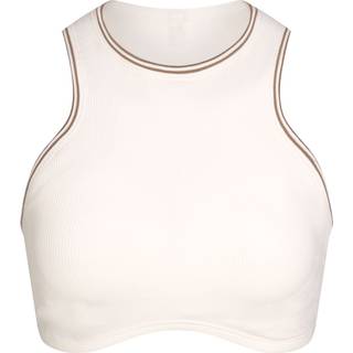SKIMS Racer Front Bra | White | 4XL | NikeSKIMS Ribbed Seamless