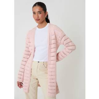 Threadbare Threadbare Pointelle Strik Lang Cardigan
