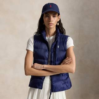 RALPH LAUREN Vest, vævet, navy