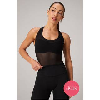 Fabletics Women's Mesh Racerback Tank Top Black Size S - Black - S