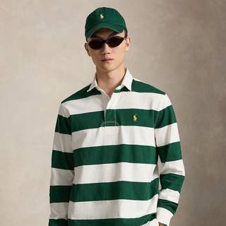 Polo Ralph Lauren Herren Pullover grün Baumwoll-Jersey Gestreift Classic Fit
