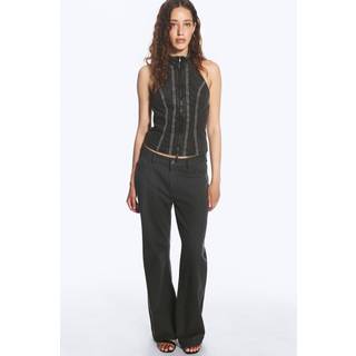Low Rise Structured Trousers