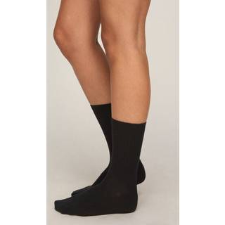 Hunkemöller Cashmere Blend Ribbed Socks Sort