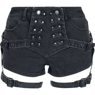 Punk Rave Shorts - Strækshorts - XS till XXL - Damer - sort