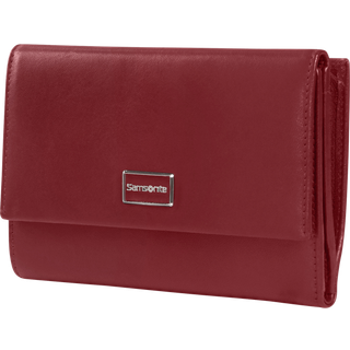 Samsonite Image Leather Pung RFID-beskyttelse Læder 15 cm  Rød