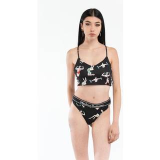 Moschino Printed Polyester Tank Top — Black
