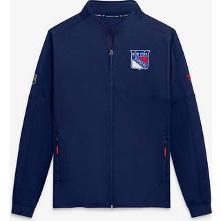 New York Rangers Authentic Pro Rink Poly Fleece Full Zip - Mens