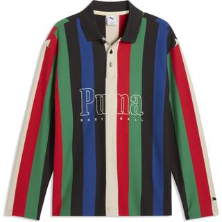 PUMA Memory Lane Referee Rugby Polo Men, Clothing, Buttercream/Multi Color, XXL
