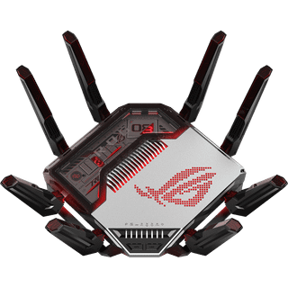 ASUS ROG Rapture GT-BN98 trådløs router 10 Gigabit Ethernet Quad-band (2.4 GHz / 5 GHz-1 / 5 GHz-2 / 6 GHz) Sort, Hvid --> På fjernlager, levevering hos dig 24-10-2026