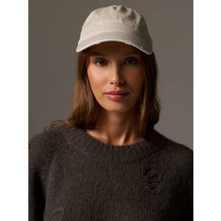 WASHED SCRIPT CAP - BONE