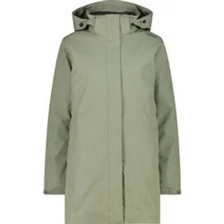 CMP Women's Parka Zip Hood + Inner Jacket 36Z2026D 3 i 1-jakke Damer størrelse 40 farve olivengrøn