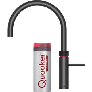 inkl. montering, Quooker Fusion Round sort, inkl. Pro3 beholder