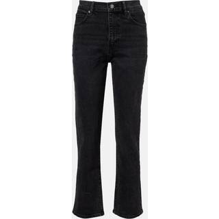 Frame Jeans rectos cropped Ruler - negro - 28