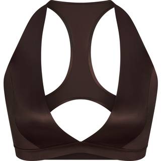 NikeSKIMS Satin Shine-bh med halsstrop til kvinder - brun
